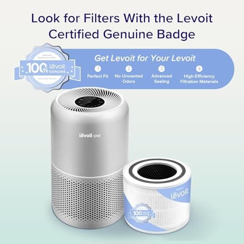 Levoit Air Purifiers for Pets in Bedroom Large Room, AHAM VERIFIDE, Efficient Filter for Pet Dander Odors, Purificateur d'air Captures Smoke, Dust, Pollen, Pet Lock and Sleep Mode, Core P350-P — view 5