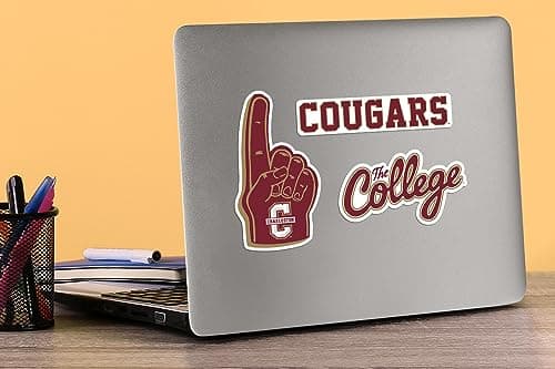 College of Charleston 11ct Vinyl Large Deluxe Stickers Variety Pack - Laptop, Water Bottle, Scrapbooking, Tablet, Skateboard, Indoor/Outdoor - Set of 11 — view 3
