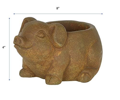 GARDENGOODZ 260013P-433 Piglet Planter, Large Rust