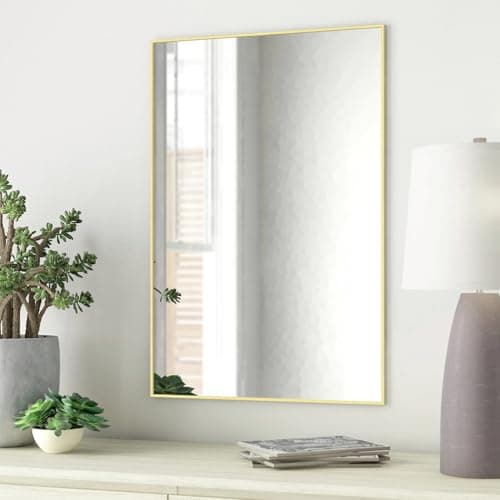 Lunghaa Peel and Stick Matte Gold Finish Molding Trim, 196.8" x 0.31" Flexible Decoration Strip for Wall, Tile Edge, Mirror, Cabinet, Furniture and DIY Home Decor — view 3
