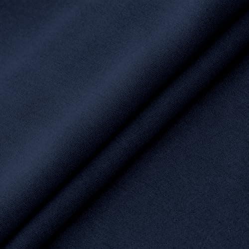 Palazzo Pants Women Summer Elastic High Waisted Wide Leg Flowy Pants for Beach Vacation Comfy Trousers with Pockets Navy — view 5