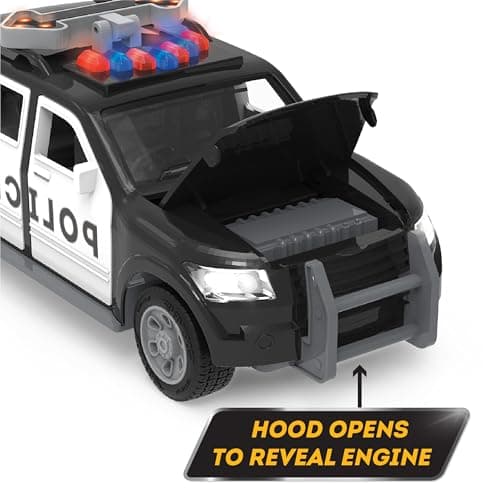 Driven by Battat – 7-Inch Police SUV Toy with Lights & Sounds, Rescue Vehicle for Boys & Girls, Durable Design, Realistic Details, Gift 3+ Years Toy for Kids — view 4
