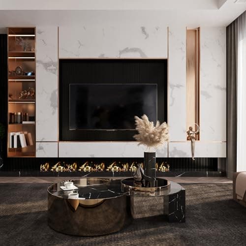 HARFINGTON 16.4ft x 0.98" Wall Trim Peel and Stick Molding Trim Frame, Self Adhesive Stainless Steel Brushed Finish Metal Strip Trim for Wall Ceiling Floor Cabinet Tile Edge, Black — view 5