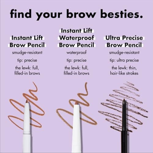 e.l.f. Instant Lift Brow Pencil, Dual-Sided, Precise, Fine Tip, Shapes, Defines, Fills Brows, Contours, Combs, Tames, Auburn, 0.006 Oz — view 5
