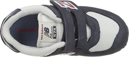 New Balance Kid's 574 V1 Hook and Loop Sneaker, Navy/Red, 8.5 M Toddler (1-4 Years) — view 2