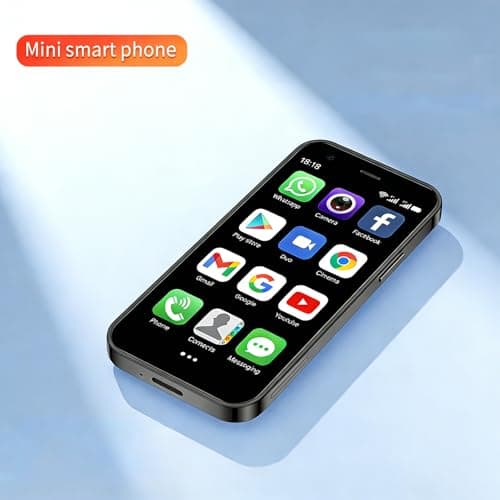 CostMvp Mini Phone Unlocked 3.0" Compact Smartphone Android 9 Quad-Core Dual SIM Face ID 2GB+16GB (Up to 128GB SD) 3G 5MP+5MP Dual Cameras (Purple) — view 5