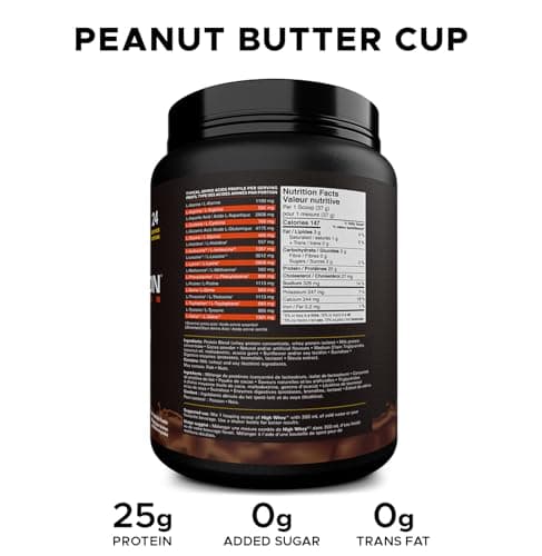 Revolution Nutrition, High Whey, Protein Powder 2LB, Whey Protein, Gluten Free, 25g of Protein Per Scoop, 908 g, 24 Servings (Peanut Butter Cup, 2 Pound) — view 2