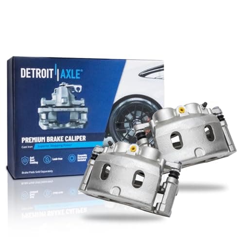 Detroit Axle - Front Brake Calipers for 2005-2008 Chevy Silverado 1500 GMC Sierra 1500, 2007-2008 Suburban Yukon XL 1500 Tahoe Avalanche Cadillac Escalade ESV EXT, Disc Brake Calipers w/Bracket