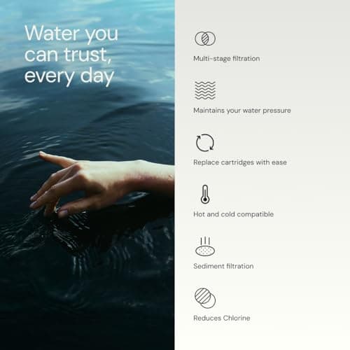 Aquabliss High Output Revitalizing Shower Filter - Reduces Dry Itchy Skin, Dandruff, Eczema, and Dramatically Improves The Condition of Your Skin, Hair and Nails - Chrome (SF100) — view 2