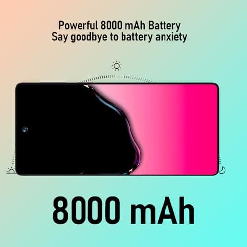 luckeu C26 Ultra Unlocked Phone 8GB+256GB Android 15 8000mAh Battery Black