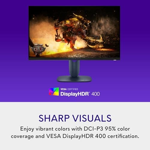Alienware 27 Gaming Monitor - AW2725DM - 27-inch QHD 180Hz 1ms Display, IPS, NVIDIA G-SYNC, AMD Freesync, VESA AdaptiveSync. — view 3
