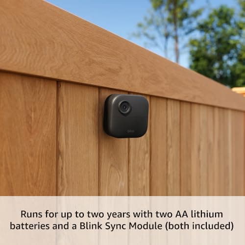 Blink Outdoor 4 – Wireless smart security camera, two-year battery life, 1080p HD day and infrared night live view, two-way talk. Sync Module Core included – 1 camera system — view 2