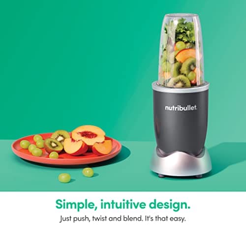 Nutribullet Personal Blender, Shakes, Smoothies, Food Prep, and Frozen Blending, 24 Ounces, 600 Watt, Dark Gray, NBR-0601WM — view 3