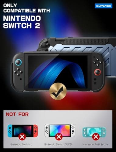 SUPCASE Unicorn Beetle Pro Case for Nintendo Switch 2 2025, [Military-Grade Protection] [Joy Con Remove Friendly] Dockable Integrated Cover Accessories Compatible with Switch 2, Tilt