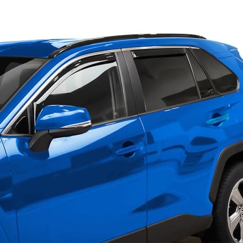 Goodyear Shatterproof in-Channel Window Deflectors for Toyota RAV4 2019-2025, Rain Guards, Window Visors for Cars, Vent Deflector, Car Accessories, 4 pcs - GY007771 — view 4
