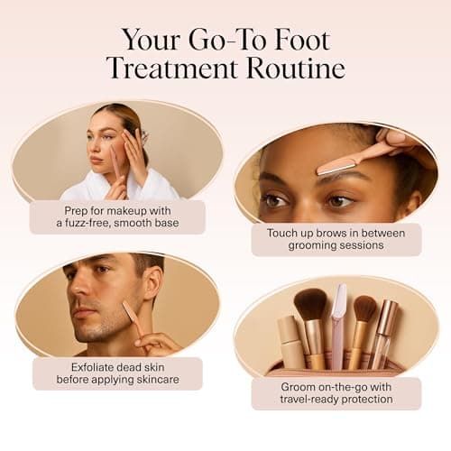 Kitsch Dermaplane Razor for Women Face – Face Razors for Women & Men, Eye Brow Razors & Face Shaver – Exfoliating Facial Razor & Dermaplaner as Skin Care Tool for Smoother Skin - Terracotta, 12 pcs — view 5