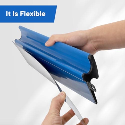 Drywall Skimming Blade, 16" / 40cm Stainless Steel Drywall Tools Smoothing Spatula Drywall Knife for Home Improvement Wall Decoration Construction Tool — view 3