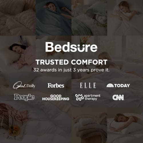 Bedsure Celestial Blue Duvet Cover King Size - 3 Pieces Prewashed Cotton-Like Polyester Extra Soft Bedding Set, Includes 1 Duvet Cover 104x90 Inches with Zipper Closure & 2 Pillow Shams, No Comforter — view 2