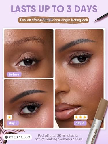 SHEGLAM Tint Lock Tattoo Peel Off Brow Gel- Espresso — view 2