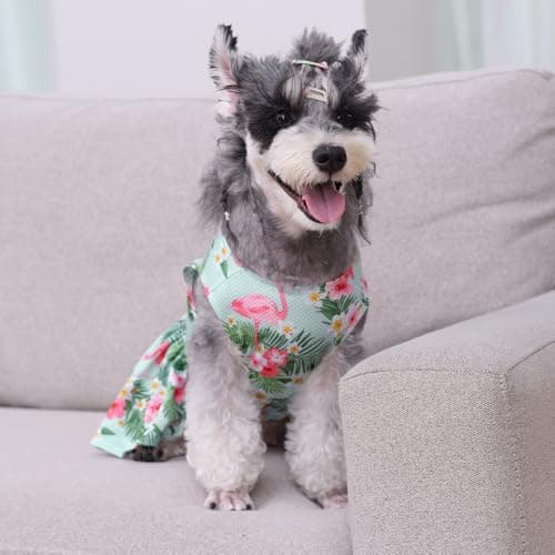 CuteBone Dog Mesh Dress Puppy Sundress Pet Outfit Summer Fashion for Small Dogs Girl Cat Clothes — view 5