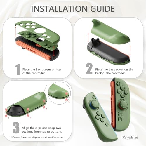 PlayVital for Switch 2 Protective Case with Stand & Thumb Grips, Dockable Hard Shell Grip Cover for Nintendo Switch 2 Accessories, Anti-Scratches Shockproof Case, Solid Color - Cherry Blossoms Pink — view 7