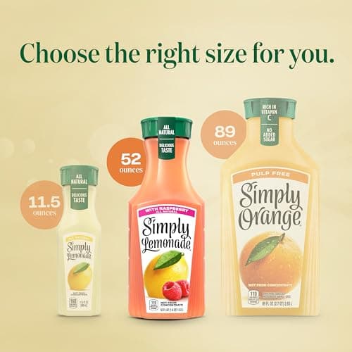 Simply Lemonade with Raspberry All Natural, 52 Fl Oz Bottle — view 7