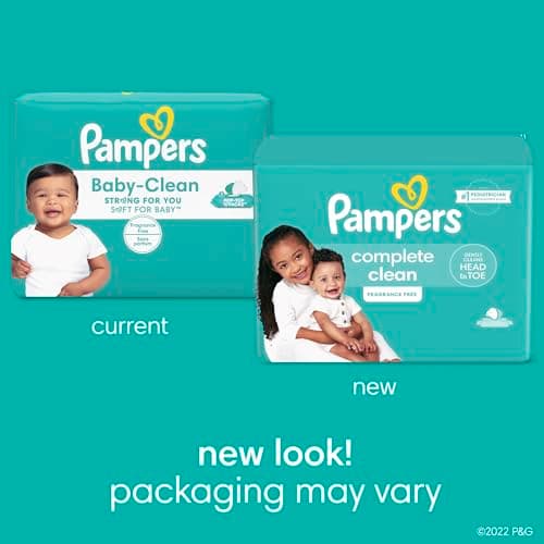 Pampers Baby Wipes, Complete Clean Fragrance Free, 1X Pop Top, Hypoallergenic and Dermatologist-Tested, 1 Pack (Count of 72) — view 5