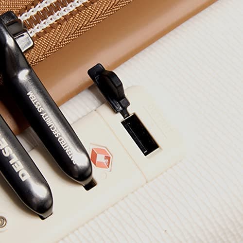 DELSEY PARIS Chatelet Air 2.0 Carry-On Plus Suitcase 20 Inch, Hardside Polycarbonate Luggage, Dual-Density Spinner Wheels, TSA Lock, USB Port, Angora — view 9