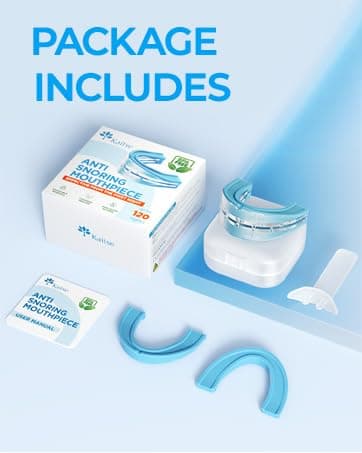 Kaitse Anti Snoring Device for Sleep: 3-Position Adjustable & Reusable Mouthpiece for Adults Designed to Help Reduce Snoring for Better Sleep