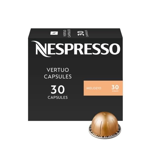 Nespresso Capsules Vertuo, Melozio, Medium Roast Coffee, 30-Count Coffee Pods, Brews 7.8oz.