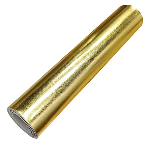 HYANG Smooth Solid Color Gold Faux Leather Sheets 1 Rolls 12 X53 (30cmX135cm),Faux Leather is Great for, Bows,Earrings HYANG-7115 HYANG-7115 — view 3