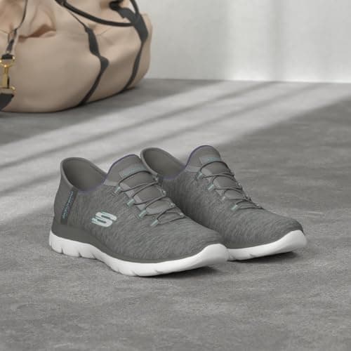 Skechers Women's Summits Sneaker, Grey Mint, 8 — view 3