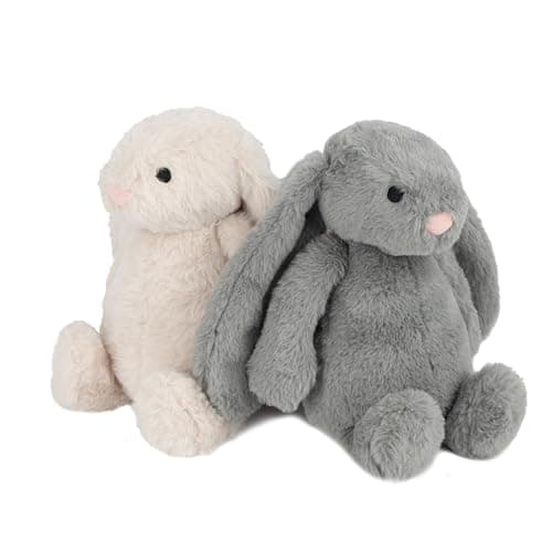 Best Pet Supplies Interactive Squeaky Dog Chew Toy, Ideal Dog Toys for Chewers, Small, Medium & Large Dogs, and Fetch Lovers - Bunny (Beige), Large — view 6