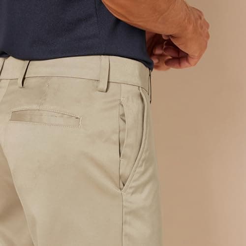 Amazon Essentials Men's Straight-Fit All-Day Stretch Golf Pant, Khaki, 34W x 32L — view 2