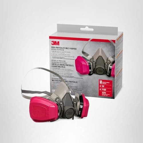3M™ Odor/Particulate Multipurpose Reusable Respirator 65021H1-DC, OV/P100, Mdm, 1-Fcpc and 1-pr of 60921 Crtrdg/Fltr — view 8
