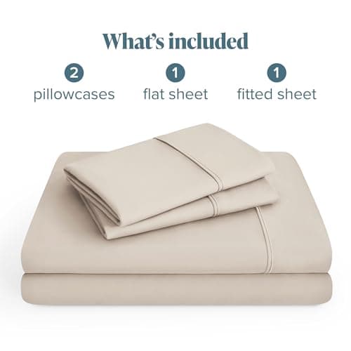 Bare Home Queen Sheet Set - 1800 Ultra-Soft Microfiber Queen Bed Sheets - Double Brushed - Deep Pockets - Easy Fit - 4 Piece Set - Bed Sheets (Queen, Wheat) — view 8