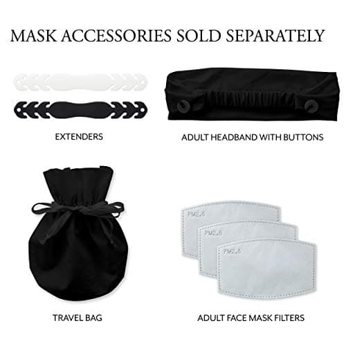 Weddingstar 3-Ply Adult Washable Cloth Face Mask Reusable and Adjustable with Filter Pocket - Northern Lights — view 6