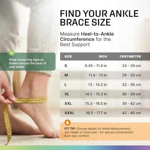 MODVEL 2-Pack Ankle Brace for Men and Women, Sprained Ankle Brace for Plantar Fasciitis Relief, Ankle Stabilizer Brace, Achilles Tendonitis Support and Foot Plantar Fasciitis Sock, Ankle Wrap Support — view 2