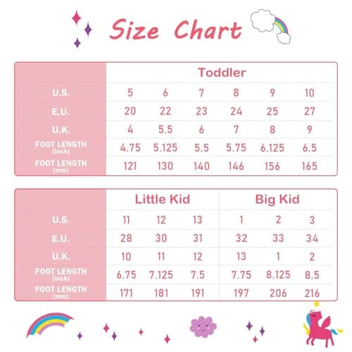 Toddler Rain Boots Kids Light Up Rain Boots for Girls Unicorn Waterproof Glitter Rainboot with Easy Pull On Handles, Little Kid Size 13 — view 6