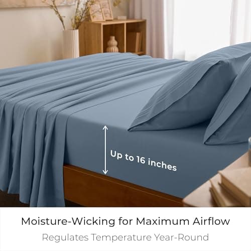 Mellanni Queen Sheets Set - 4 PC Iconic Collection Bedding — view 3
