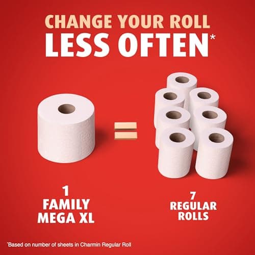 Charmin Ultra Strong Clean Touch Toilet Paper, 6 Family Mega XL Rolls = 42 Regular Rolls — view 5