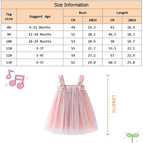 AGQT Baby Girls Tutu Dress Sleeveless Kids Tulle Birthday Party Dresses Casual Playwear Tunic Babydoll Dress Sequin Star-Pink Size 18-24 Months — view 6