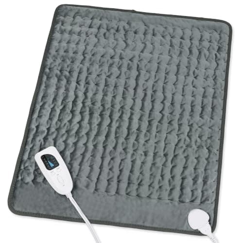 Heating Pad,Heated Blanket,Heating Pad for Back Neck,DimGray,24x20 Inch