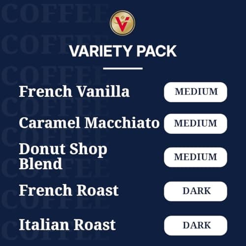 Victor Allen's Coffee Variety Pack, 120 Count, Single Serve Coffee Pods for Keurig K-Cup Brewers