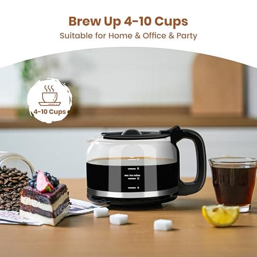 Gevi 10-Cup Drip Coffee Maker With Built-In Burr Grinder & Touch Screen — view 7