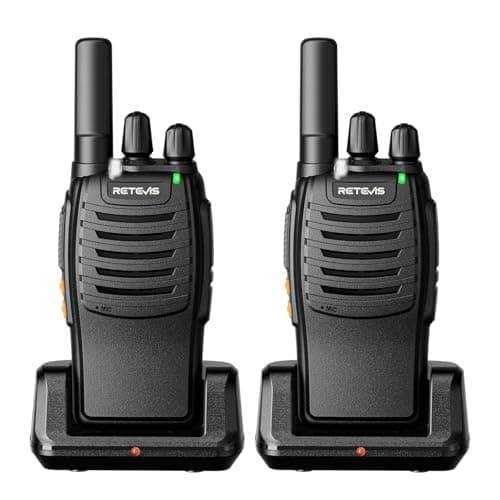 Retevis H777 Walkie Talkies Long Range Built-in LED Flashlight Charger Dock Rechargeable Walkie Talkie for Adults 2 Way Radios Long Range Famliy Outdoor Hiking(2 Pack)