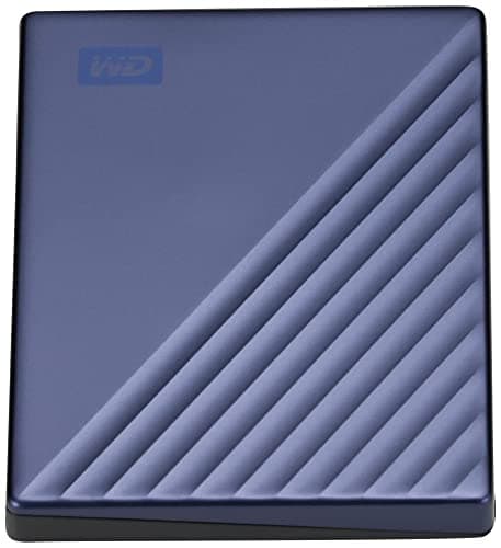 WD 5TB My Passport Ultra, Blue, Portable External Hard Drive, backup software with defense against ransomware, and password protection, USB-C and USB 3.1 - WDBFTM0050BBL-WESN — view 6