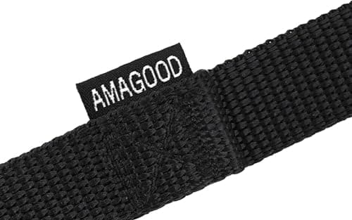 AMAGOOD Long Dog Training Leash 20 FT - 1 Inch Wide Heavy Duty Lead for Obedience Recall Agility Training, Tie Out, Camping - Black - for Medium and Large Dogs — view 5