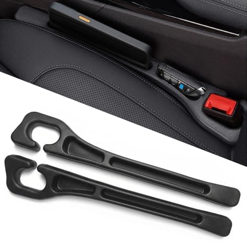 FortiyParts Car Seat Gap Filler Organizer of 2, 2 in 1 Car Gap Filler (Black)