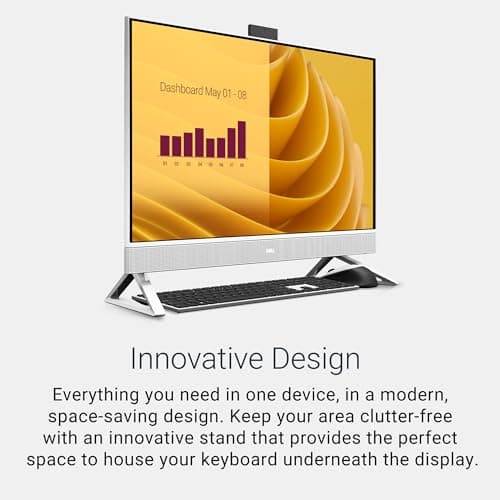 Dell 27 All-in-One Desktop ec27250-27-inch FHD (1920 x 1080) Display, Intel Core 5 Processor 120U, Graphics, 16GB DDR5 RAM, 512GB SSD, Windows 11 Home, Onsite Service - White — view 5